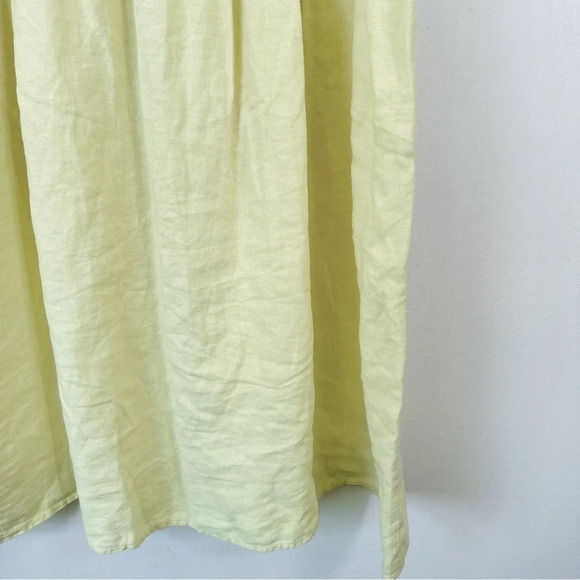 Abito Ruffle Sleeve Linen Relaxed Fit Dress - Picture 9 of 16